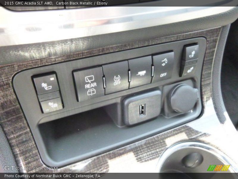 Carbon Black Metallic / Ebony 2015 GMC Acadia SLT AWD