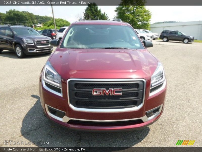 Crimson Red Tincoat / Ebony 2015 GMC Acadia SLE AWD