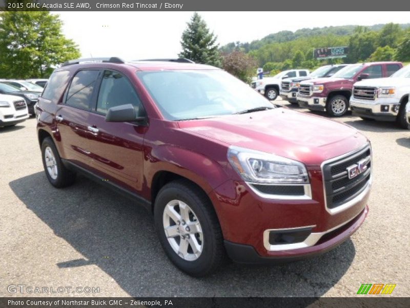 Crimson Red Tincoat / Ebony 2015 GMC Acadia SLE AWD