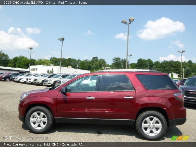 Crimson Red Tincoat / Ebony 2015 GMC Acadia SLE AWD