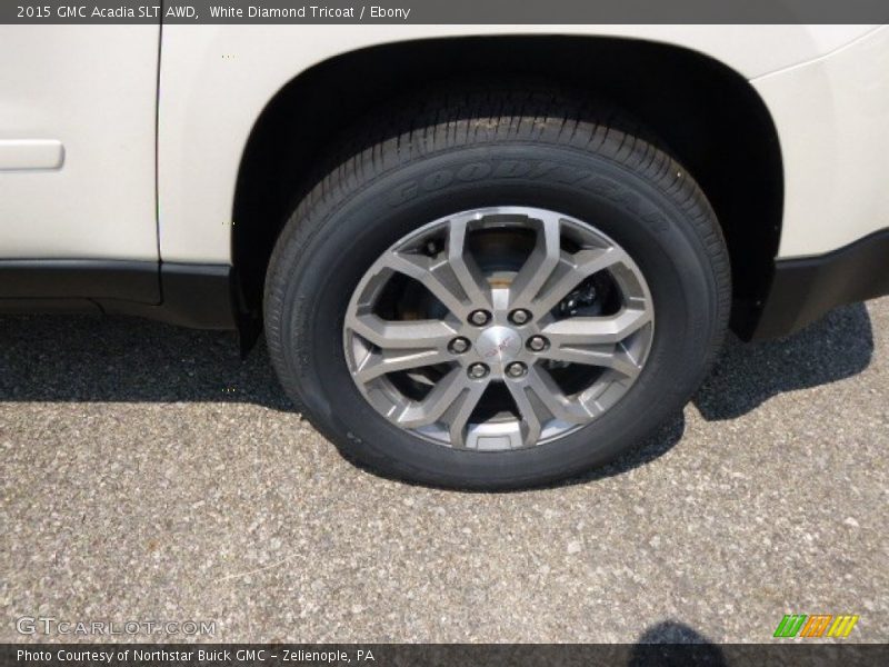 White Diamond Tricoat / Ebony 2015 GMC Acadia SLT AWD