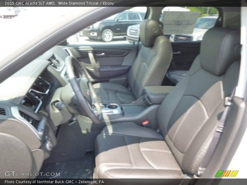 White Diamond Tricoat / Ebony 2015 GMC Acadia SLT AWD