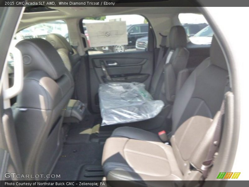 White Diamond Tricoat / Ebony 2015 GMC Acadia SLT AWD