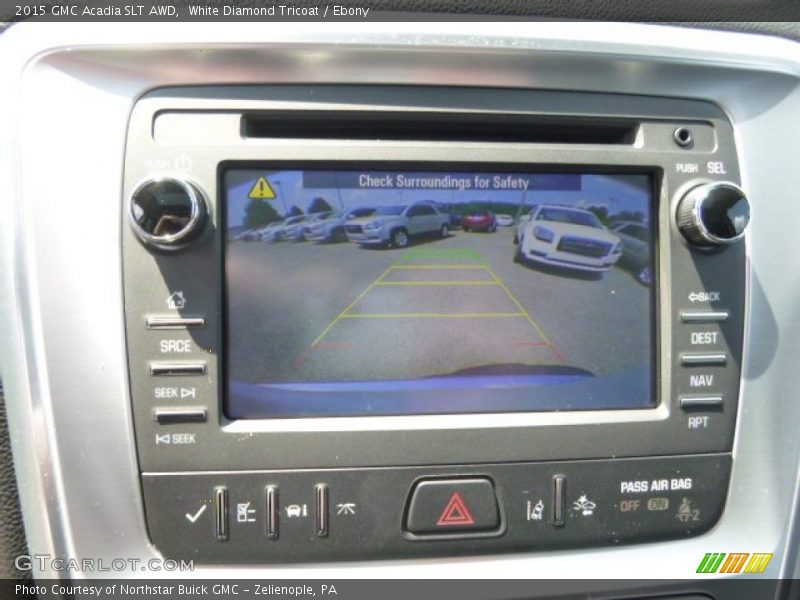 White Diamond Tricoat / Ebony 2015 GMC Acadia SLT AWD