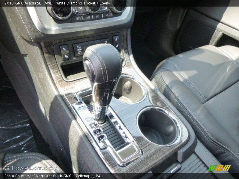 White Diamond Tricoat / Ebony 2015 GMC Acadia SLT AWD