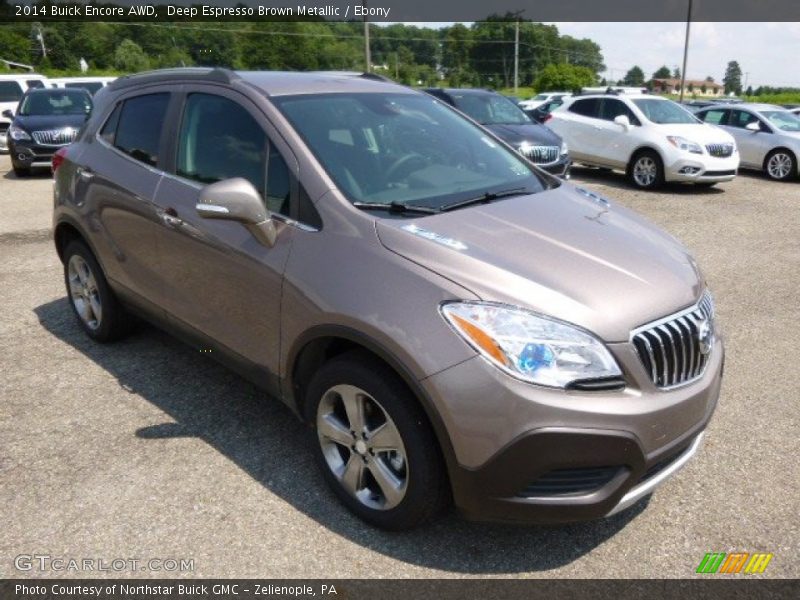 Deep Espresso Brown Metallic / Ebony 2014 Buick Encore AWD