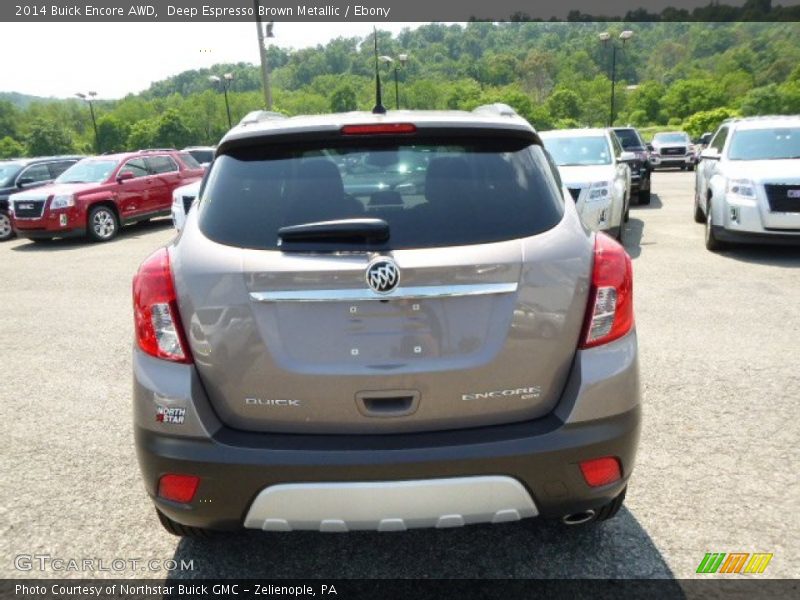 Deep Espresso Brown Metallic / Ebony 2014 Buick Encore AWD