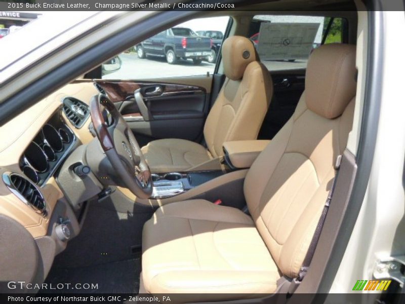 Champagne Silver Metallic / Choccachino/Cocoa 2015 Buick Enclave Leather