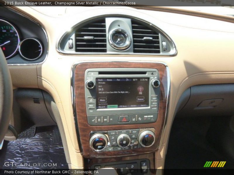 Champagne Silver Metallic / Choccachino/Cocoa 2015 Buick Enclave Leather