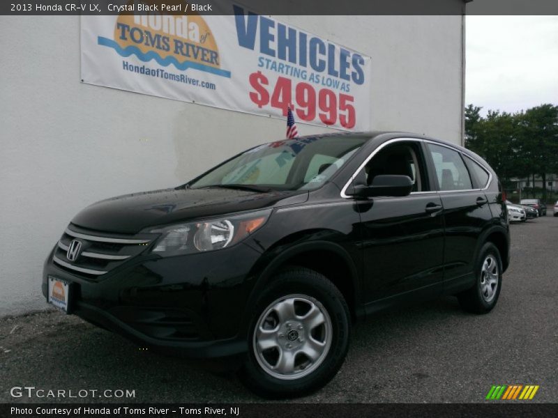 Crystal Black Pearl / Black 2013 Honda CR-V LX
