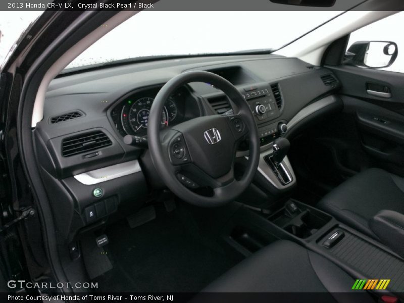 Crystal Black Pearl / Black 2013 Honda CR-V LX