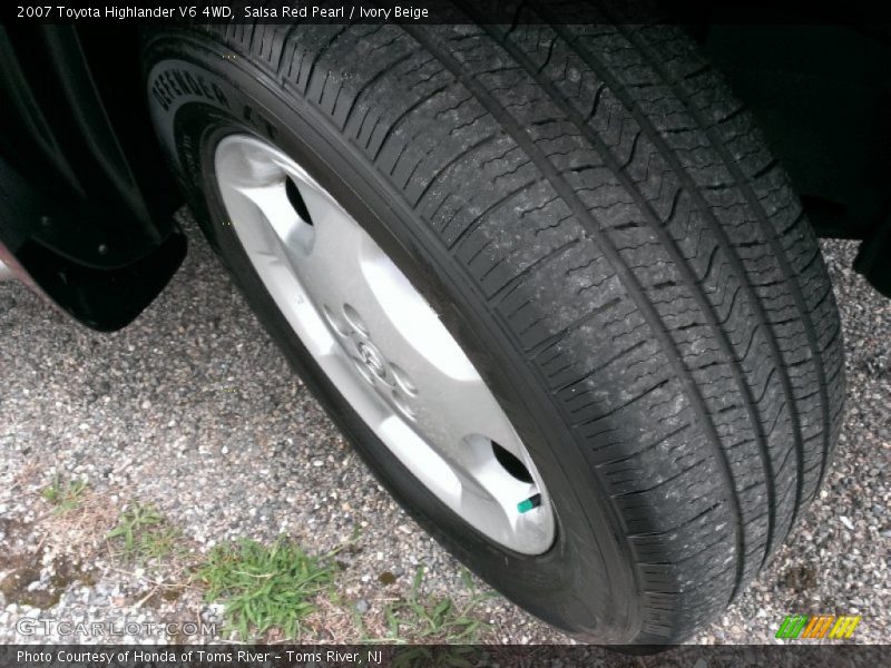 Salsa Red Pearl / Ivory Beige 2007 Toyota Highlander V6 4WD