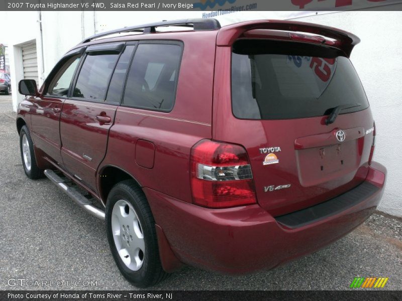 Salsa Red Pearl / Ivory Beige 2007 Toyota Highlander V6 4WD