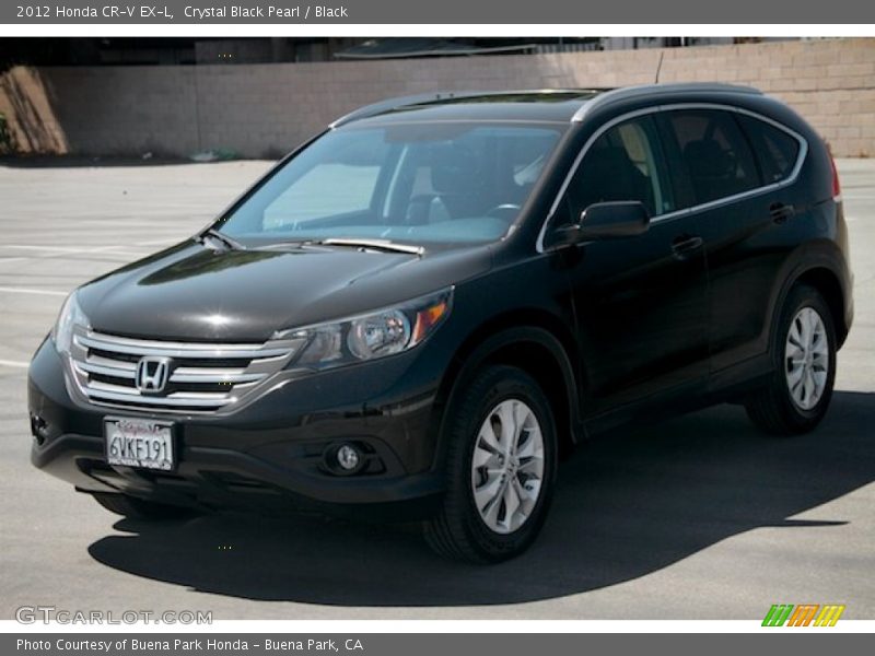 Crystal Black Pearl / Black 2012 Honda CR-V EX-L