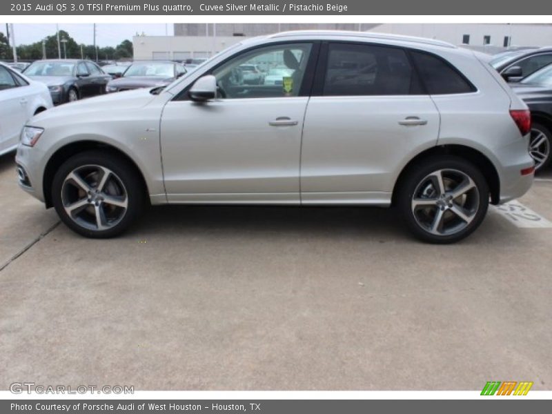 Cuvee Silver Metallic / Pistachio Beige 2015 Audi Q5 3.0 TFSI Premium Plus quattro