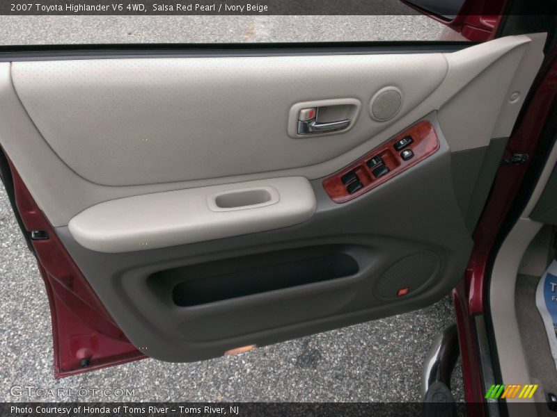 Salsa Red Pearl / Ivory Beige 2007 Toyota Highlander V6 4WD