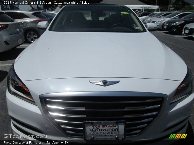 Casablanca White / Beige 2015 Hyundai Genesis 3.8 Sedan