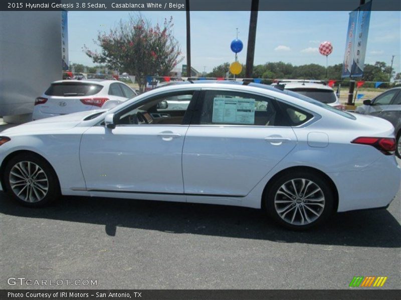 Casablanca White / Beige 2015 Hyundai Genesis 3.8 Sedan