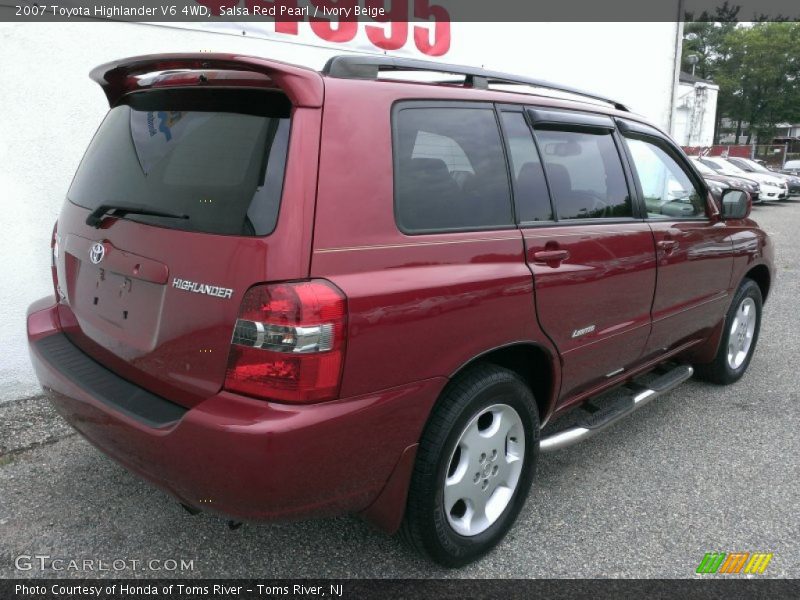 Salsa Red Pearl / Ivory Beige 2007 Toyota Highlander V6 4WD