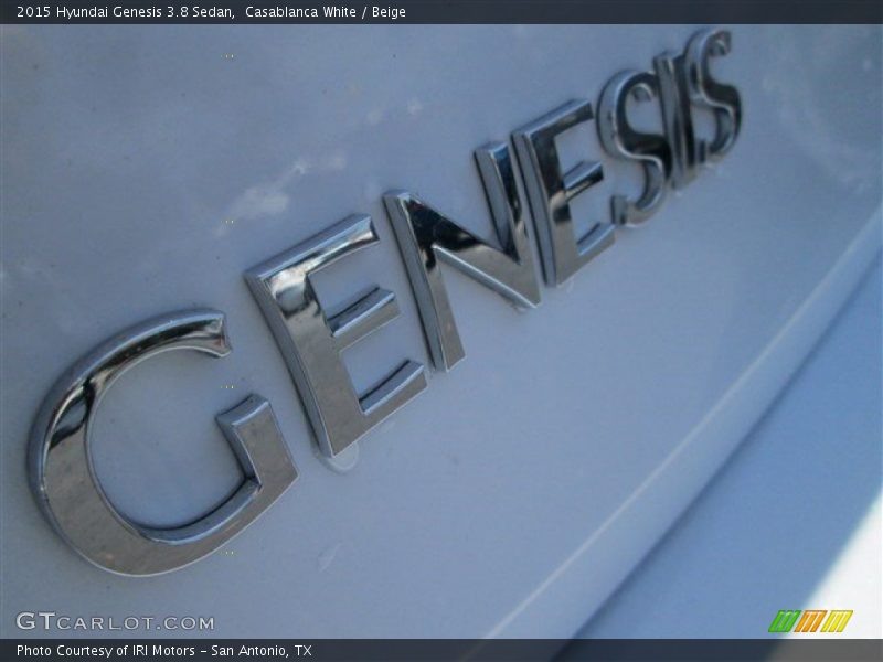 Casablanca White / Beige 2015 Hyundai Genesis 3.8 Sedan