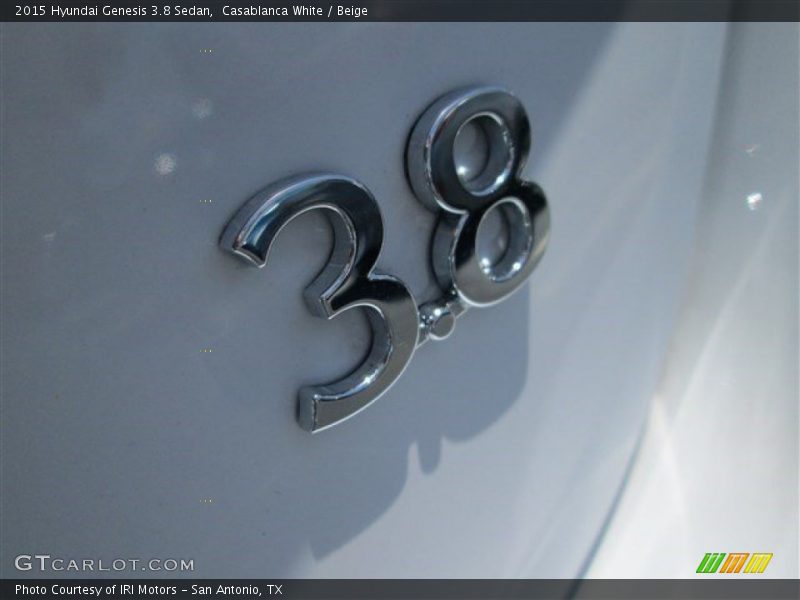 Casablanca White / Beige 2015 Hyundai Genesis 3.8 Sedan