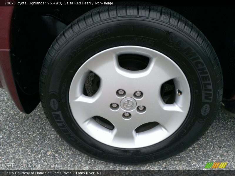 Salsa Red Pearl / Ivory Beige 2007 Toyota Highlander V6 4WD