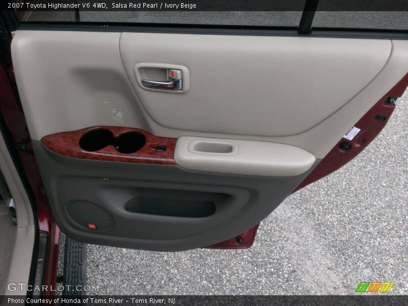 Salsa Red Pearl / Ivory Beige 2007 Toyota Highlander V6 4WD