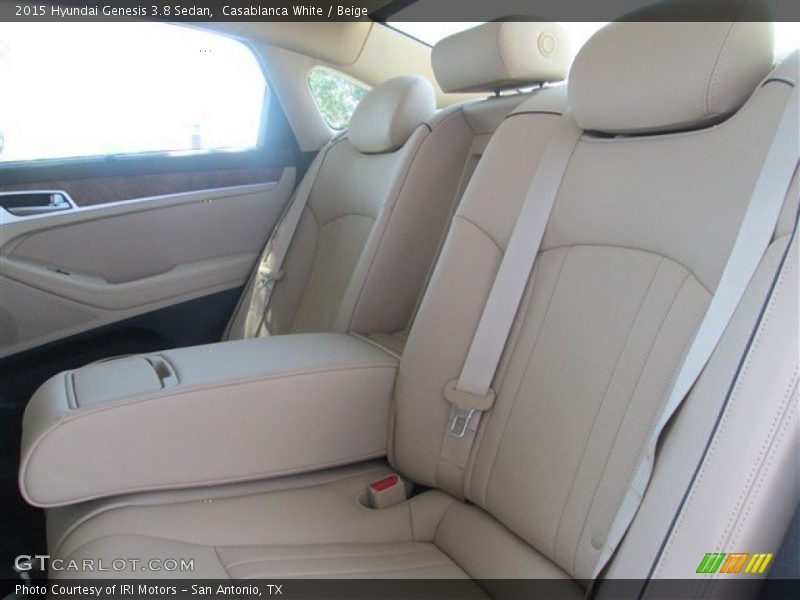Casablanca White / Beige 2015 Hyundai Genesis 3.8 Sedan