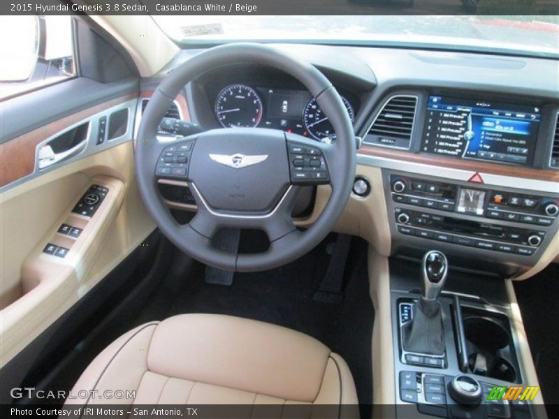 Casablanca White / Beige 2015 Hyundai Genesis 3.8 Sedan
