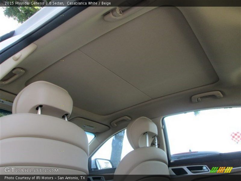 Casablanca White / Beige 2015 Hyundai Genesis 3.8 Sedan