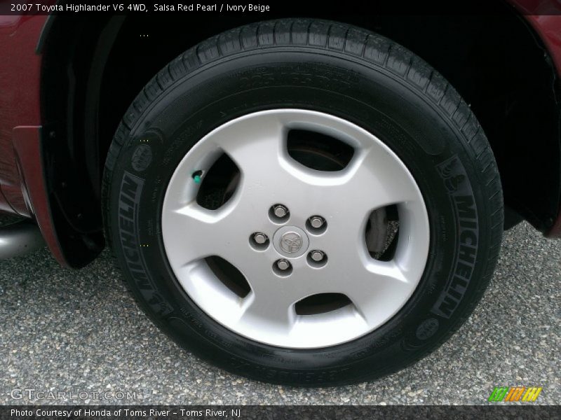 Salsa Red Pearl / Ivory Beige 2007 Toyota Highlander V6 4WD