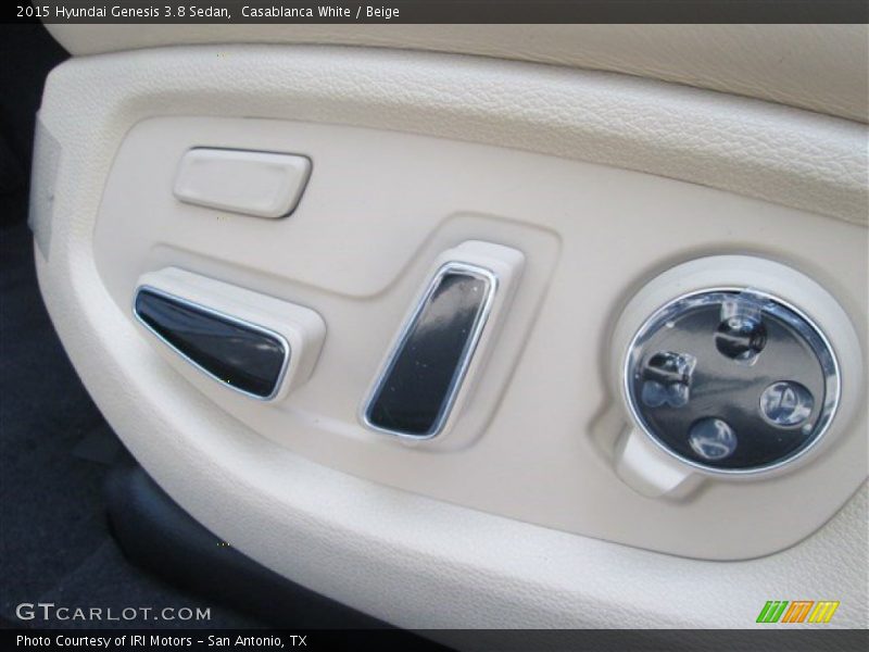 Casablanca White / Beige 2015 Hyundai Genesis 3.8 Sedan