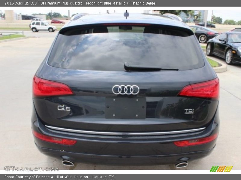 Moonlight Blue Metallic / Pistachio Beige 2015 Audi Q5 3.0 TDI Premium Plus quattro