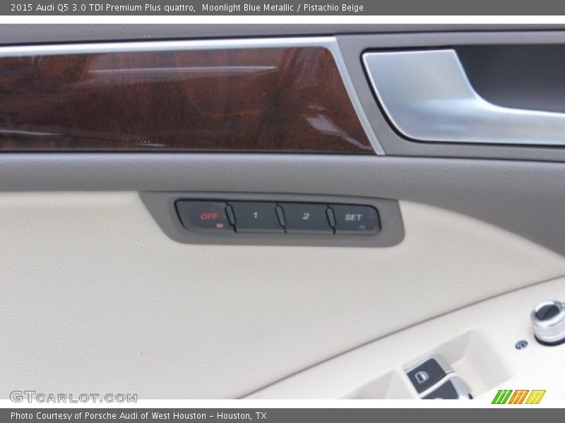 Moonlight Blue Metallic / Pistachio Beige 2015 Audi Q5 3.0 TDI Premium Plus quattro