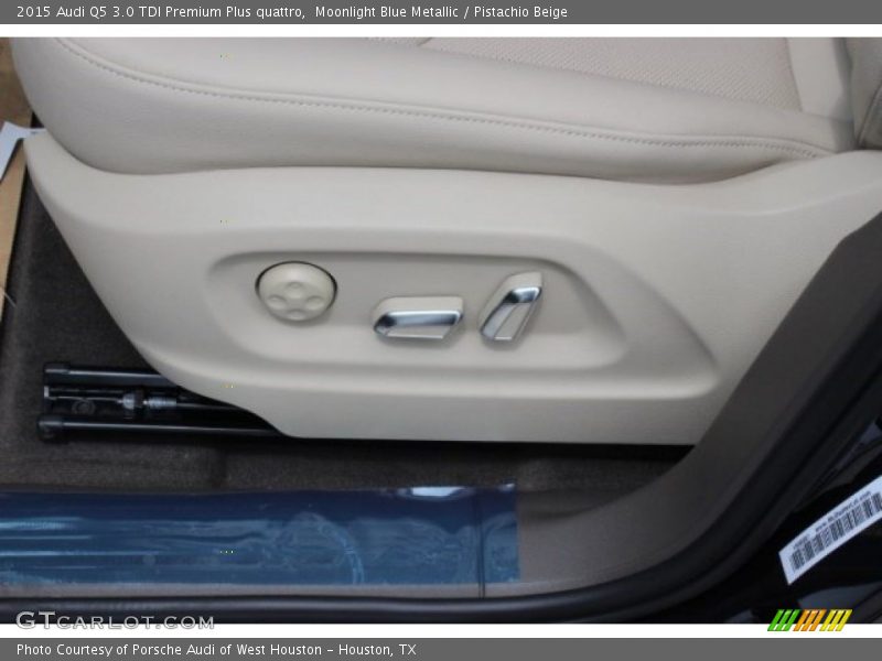 Moonlight Blue Metallic / Pistachio Beige 2015 Audi Q5 3.0 TDI Premium Plus quattro