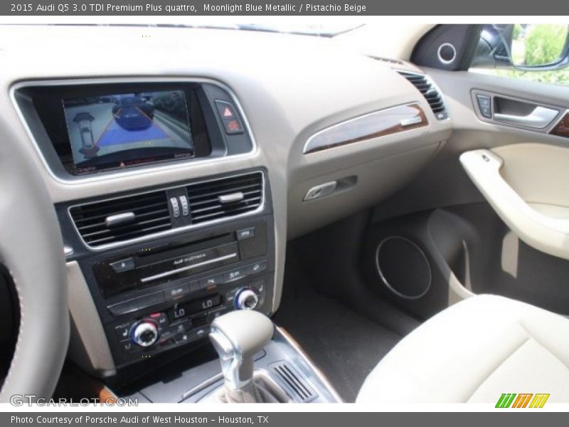 Moonlight Blue Metallic / Pistachio Beige 2015 Audi Q5 3.0 TDI Premium Plus quattro