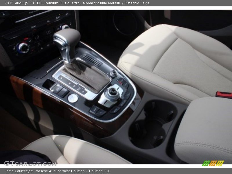 Moonlight Blue Metallic / Pistachio Beige 2015 Audi Q5 3.0 TDI Premium Plus quattro