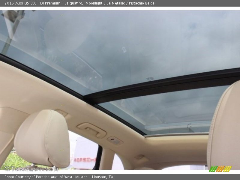 Moonlight Blue Metallic / Pistachio Beige 2015 Audi Q5 3.0 TDI Premium Plus quattro