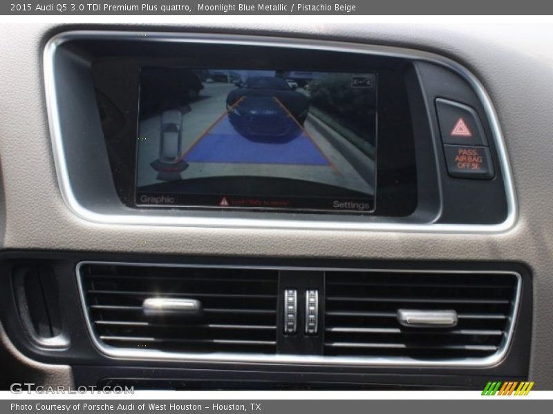 Moonlight Blue Metallic / Pistachio Beige 2015 Audi Q5 3.0 TDI Premium Plus quattro