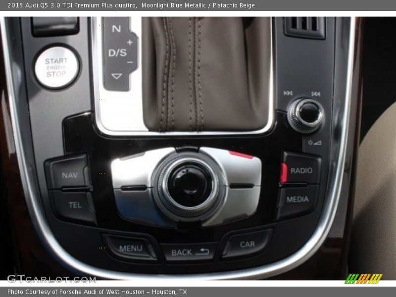 Moonlight Blue Metallic / Pistachio Beige 2015 Audi Q5 3.0 TDI Premium Plus quattro