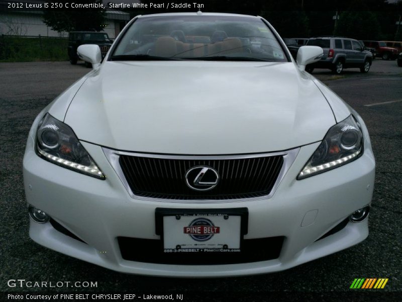 Starfire White Pearl / Saddle Tan 2012 Lexus IS 250 C Convertible