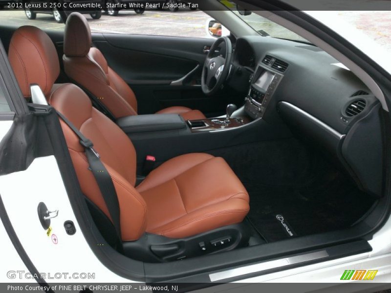 Starfire White Pearl / Saddle Tan 2012 Lexus IS 250 C Convertible