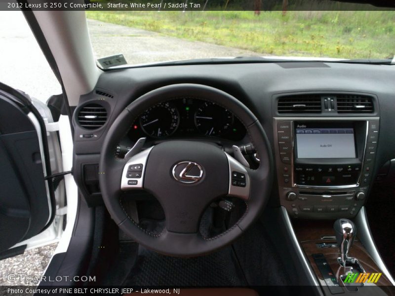 Starfire White Pearl / Saddle Tan 2012 Lexus IS 250 C Convertible