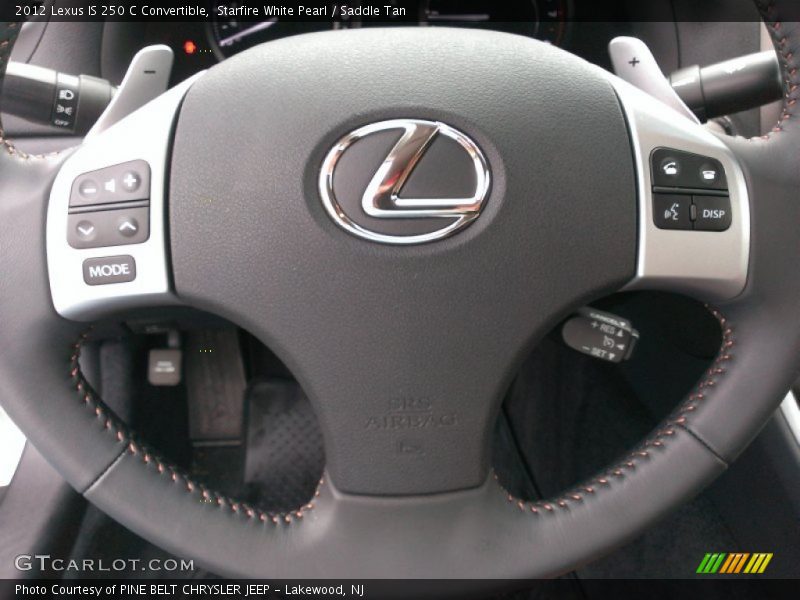 Starfire White Pearl / Saddle Tan 2012 Lexus IS 250 C Convertible