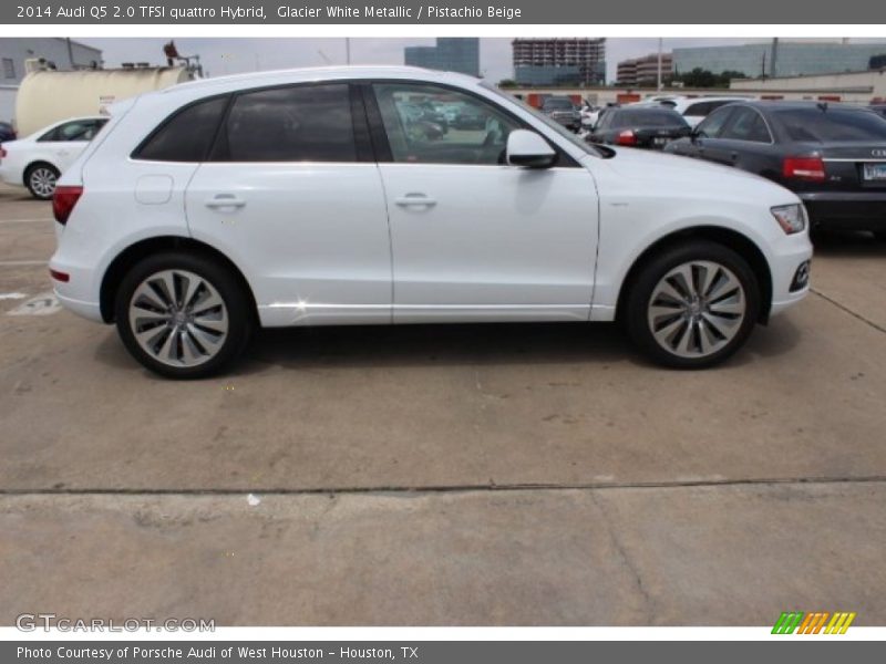 Glacier White Metallic / Pistachio Beige 2014 Audi Q5 2.0 TFSI quattro Hybrid