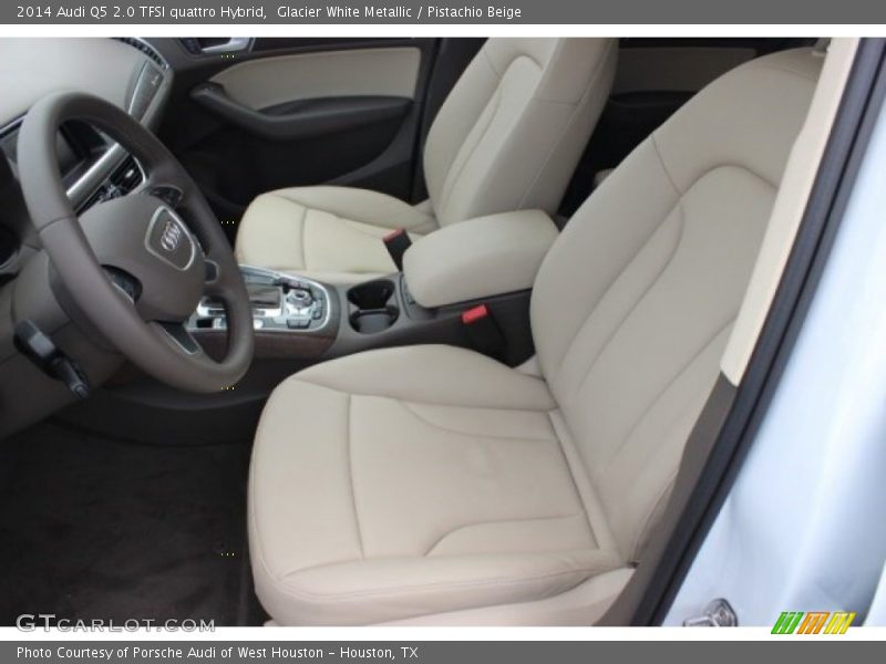 Glacier White Metallic / Pistachio Beige 2014 Audi Q5 2.0 TFSI quattro Hybrid