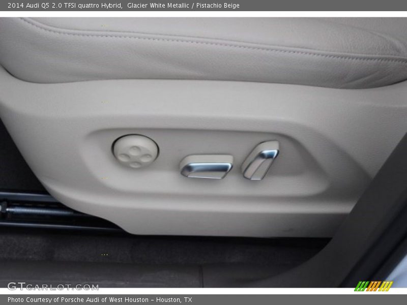 Glacier White Metallic / Pistachio Beige 2014 Audi Q5 2.0 TFSI quattro Hybrid