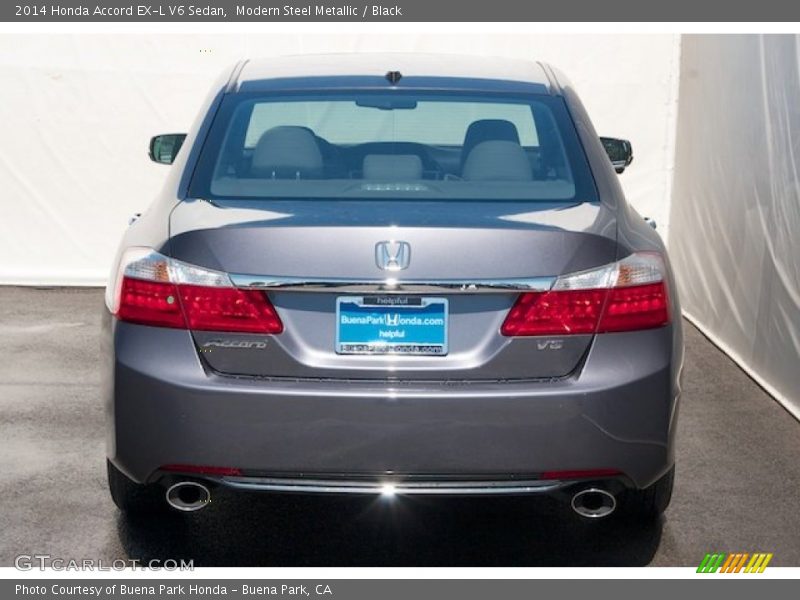 Modern Steel Metallic / Black 2014 Honda Accord EX-L V6 Sedan