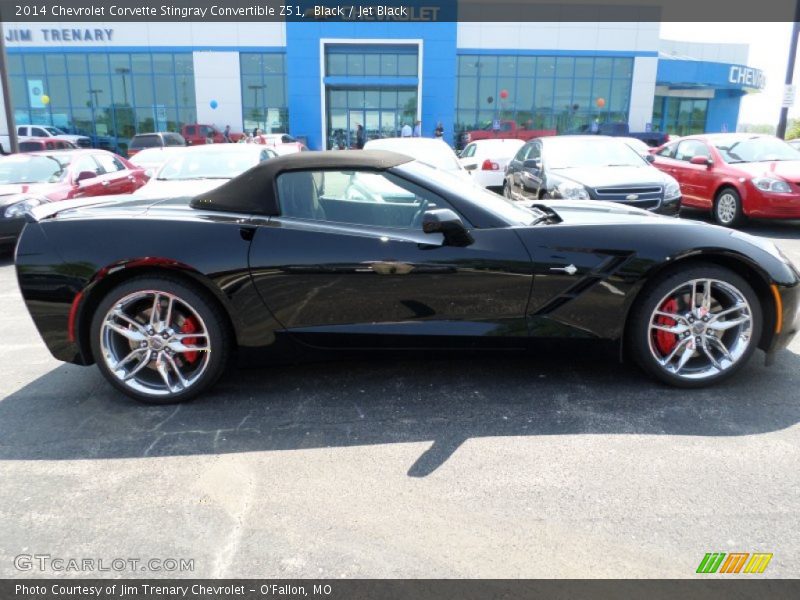 Black / Jet Black 2014 Chevrolet Corvette Stingray Convertible Z51