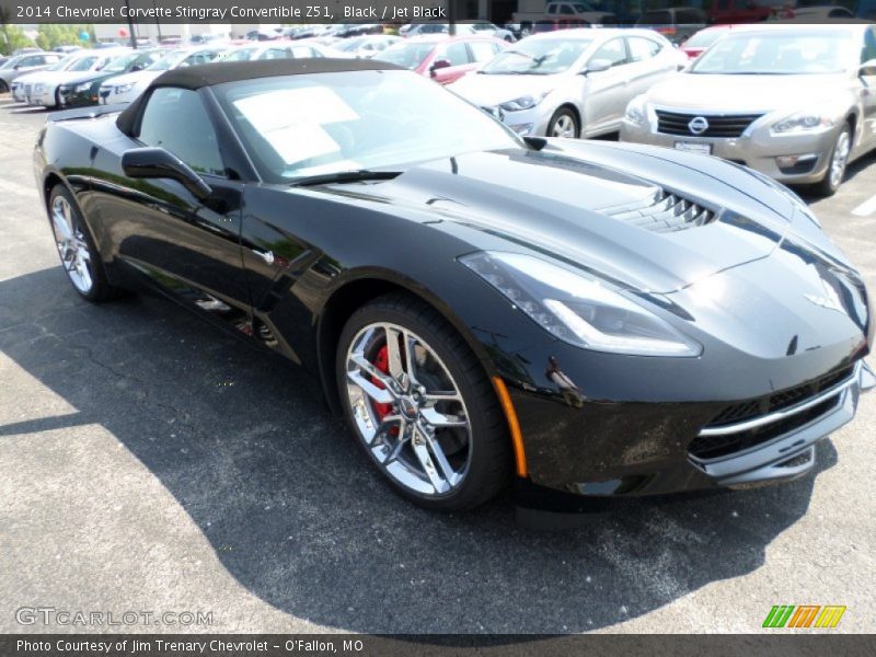 Black / Jet Black 2014 Chevrolet Corvette Stingray Convertible Z51